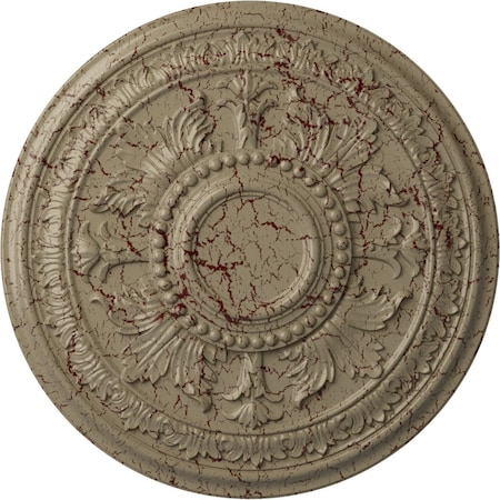 Ekena Millwork Tellson Ceiling Medallion (Fits Canopies up to 6 3/4"), 30 5/8"OD x 2 1/2"P, Gobi Desert Crackle CM30TEGDC